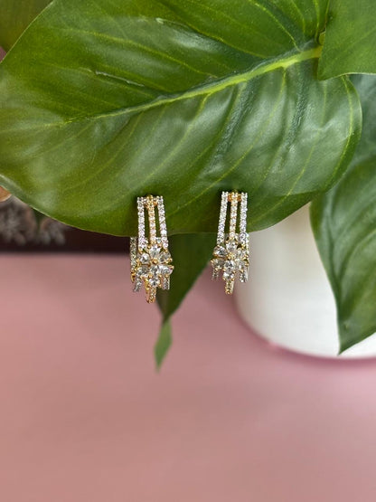 Dual Tone Vera Zirconia Hoops