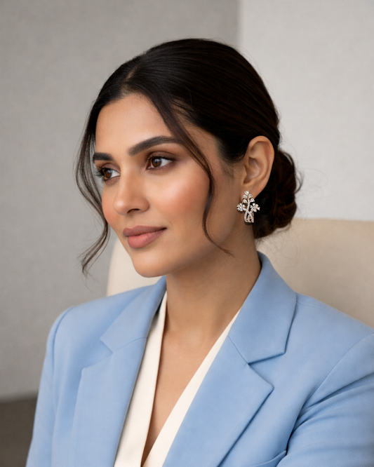 Rose Gold Sana Zirconia Hoops