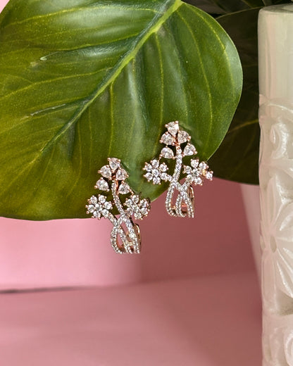 Rose Gold Sana Zirconia Hoops