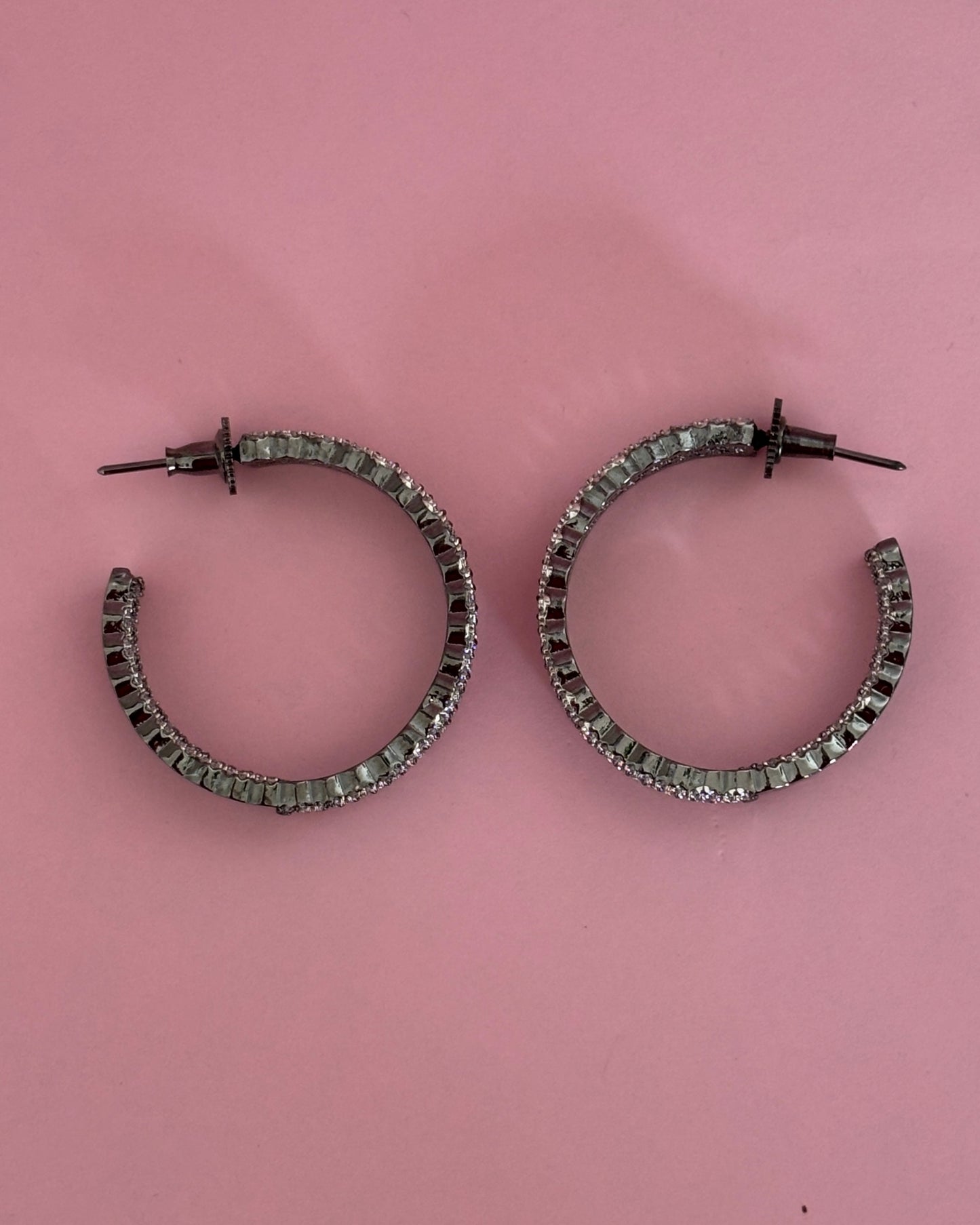 Black Nova Zirconia Hoops
