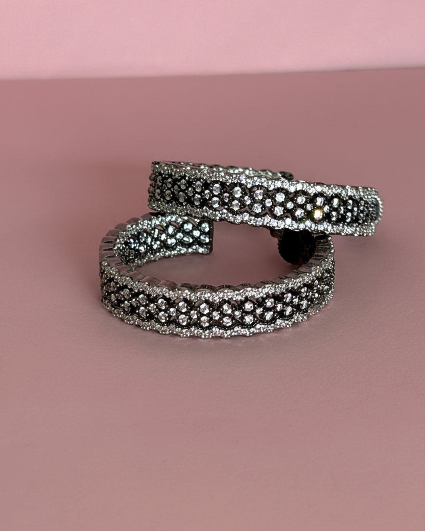 Black Nova Zirconia Hoops