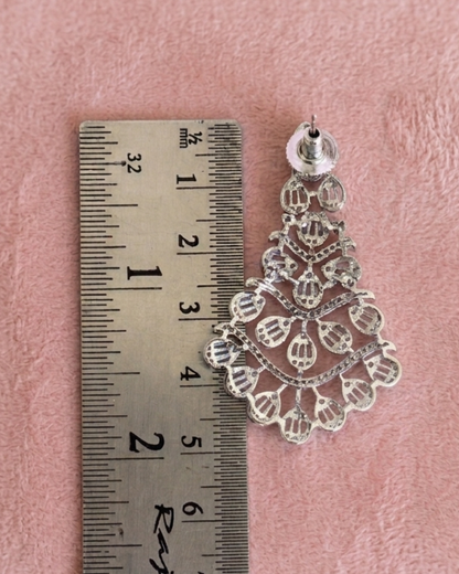 White Muse Zirconia Danglers