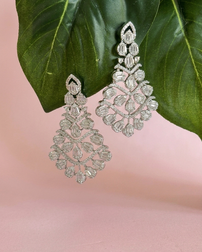 White Muse Zirconia Danglers