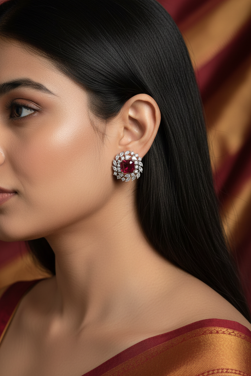 Ruby Classic Zirconia Studs