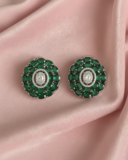 Emerald Eden Zirconia Studs